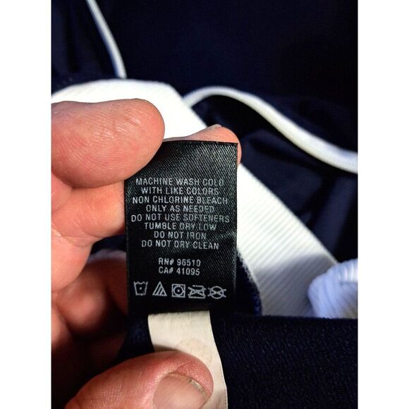 Under Armour Men’s Blue LG White Full-Zip Track Jacket Activewear - Picture 5 of 13